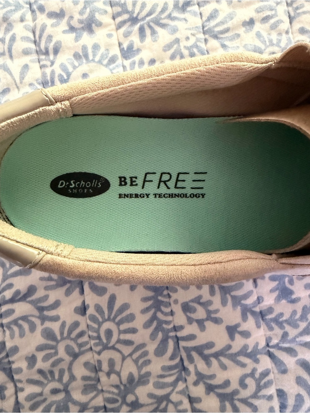 Doctor Scholl’s Slip-On Perforated Casual Shoe in Light Beige - Picture 5 of 9